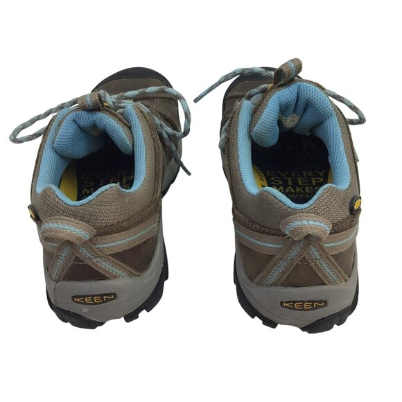 Keen Voyageur Low Top Womens 7 Waterproof Lace Leather Mesh Hiking Shoes - Picture 6 of 11